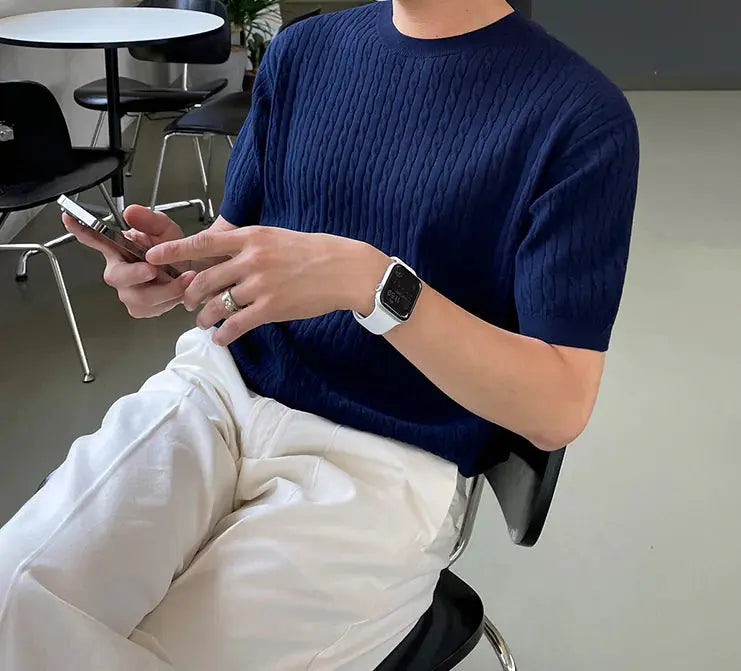 VG Knitted Twist Shirt GLR SHOPPING