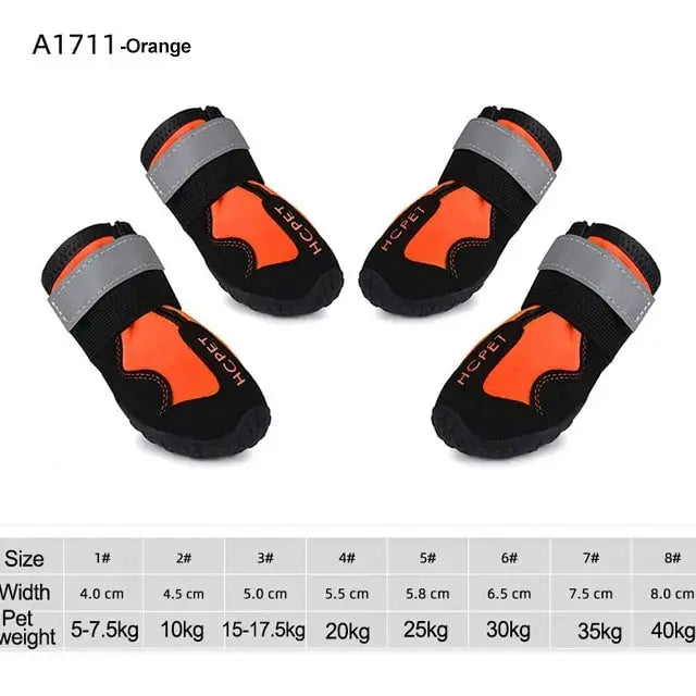 Waterproof Reflective Dog Boots GLR SHOPPING