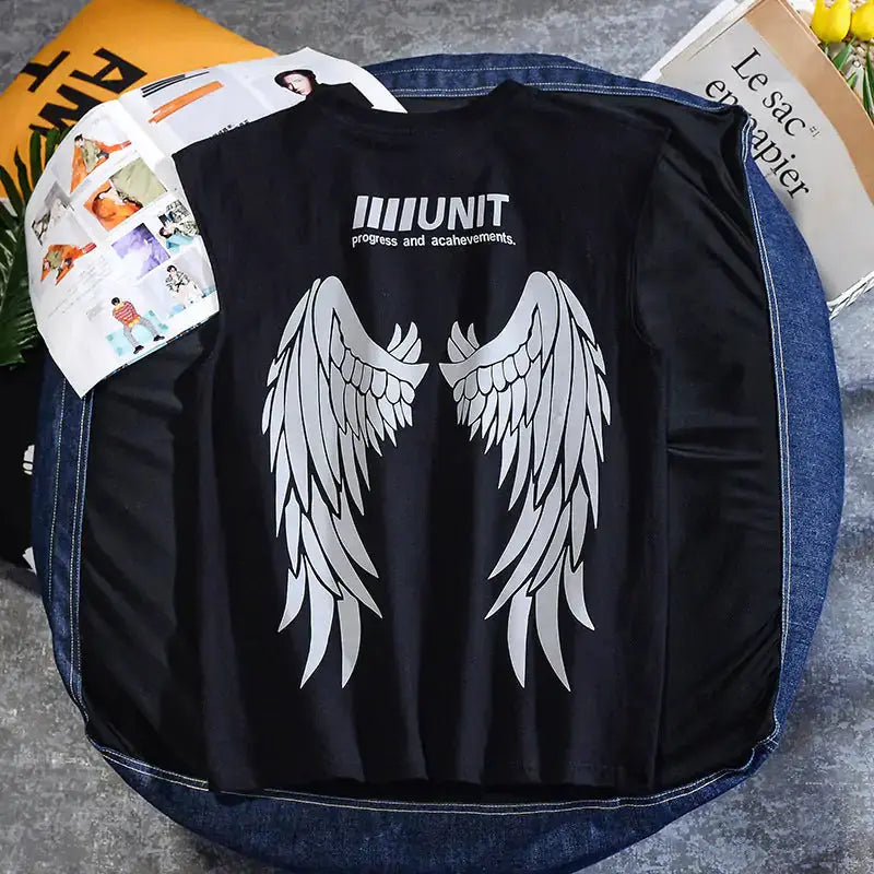 Cut Off Angel Wings Tee GLR SHOPPING