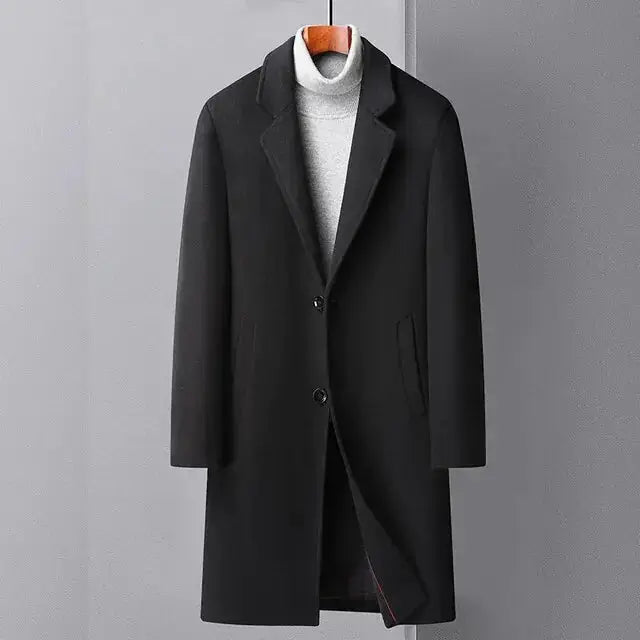 Men's Wool Trench Coat GLR SHOPPING
