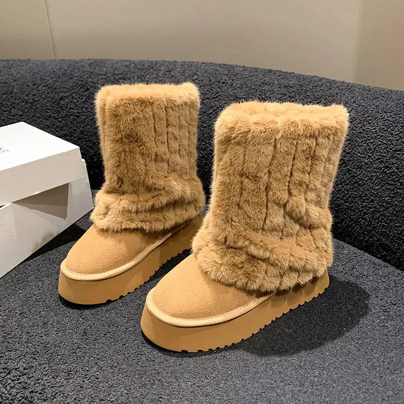 Thick Soled Snow Boots GLR SHOPPING