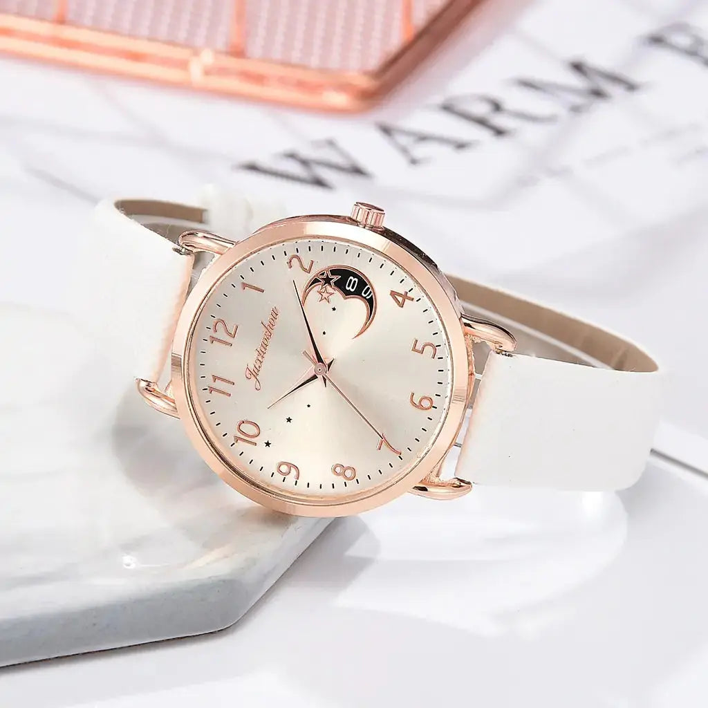 Moon Numbers Bracelet Watches Set GLR SHOPPING