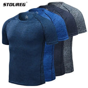 Men's Quick Dry Compression Running T-Shirts: Fitness & Soccer Sportswear GLR SHOPPING