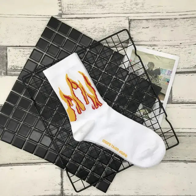 Contrast Flames Socks GLR SHOPPING