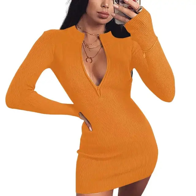 Stretch Bodycon Pencil Party Mini Dress GLR SHOPPING
