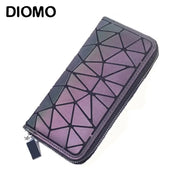 Slim Thin Women Purses Long Clutch Wallets Geometric Luminous Money Bag GLR SHOPPING