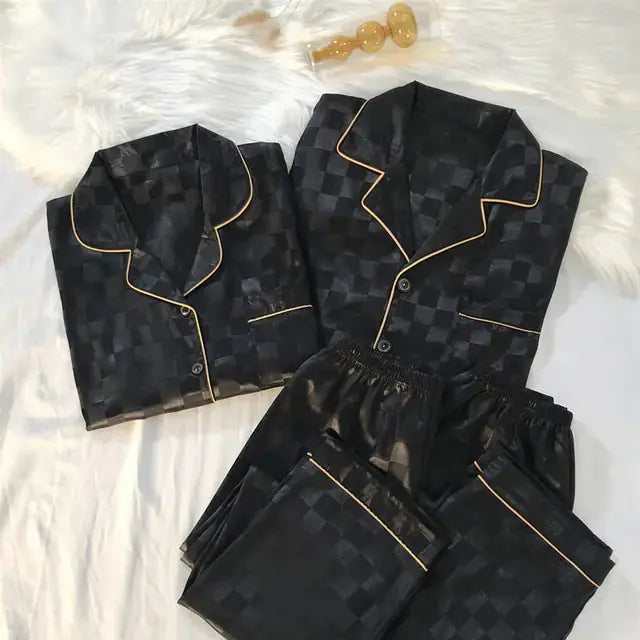 Couple Luxury Silk Pajamas Sets - GLR SHOPPING