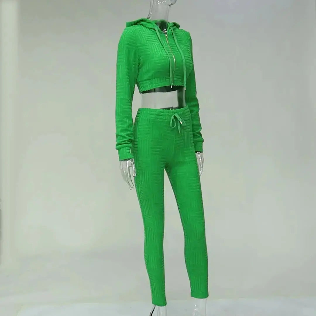 Waffle Tracksuit Set GLR SHOPPING