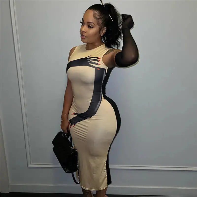 Sleeveless Midi Dress GLR SHOPPING