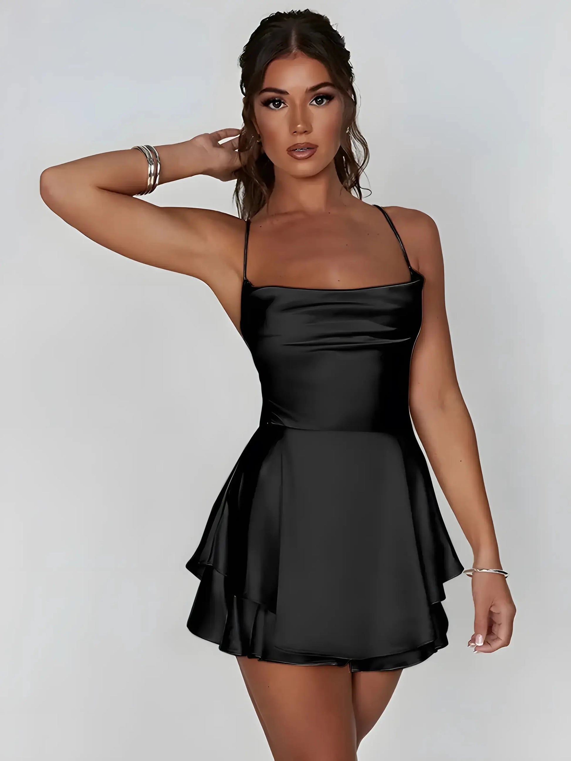 Mini Satin Cami Dress GLR SHOPPING