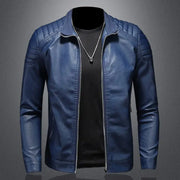 Men's Motorcycle Slim Streetwear PU Leather Jacket GLR SHOPPING