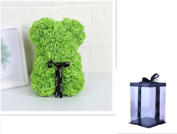 Rose Bear Teddy - Valentine's Day PE Foam Rose Bear GLR SHOPPING