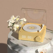New Retro Vinyl Wireless Bluetooth Speaker Alarm Clock GLR SHOPPING