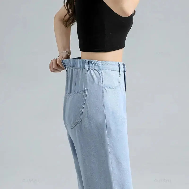 Women's Baggy Wide Leg Denim Pants GLR SHOPPING
