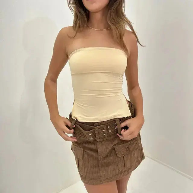 Retro Tube Tops for Women GLR SHOPPING