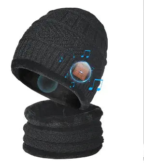 Beanie With Headphone Speaker Mic GLR SHOPPING