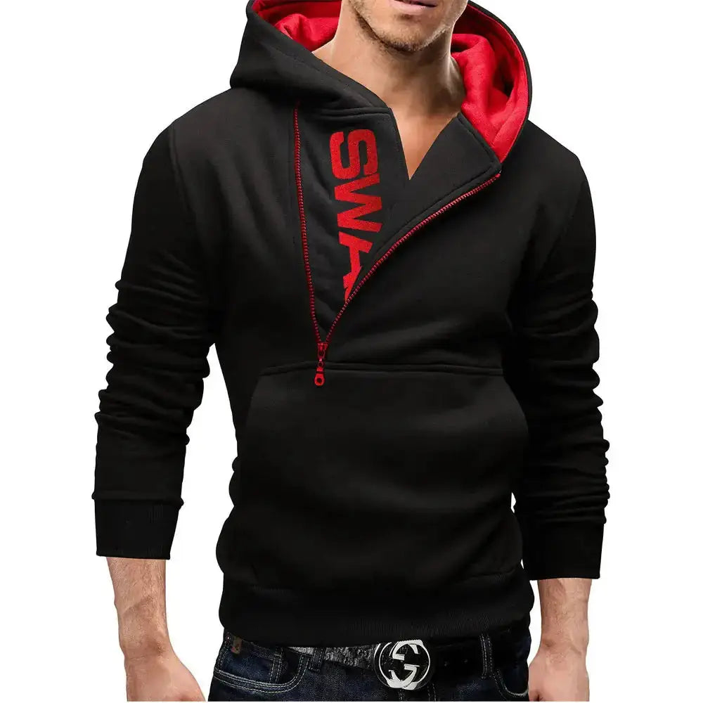 Men's High Neck  Hooded Pullovers - GLR SHOPPING