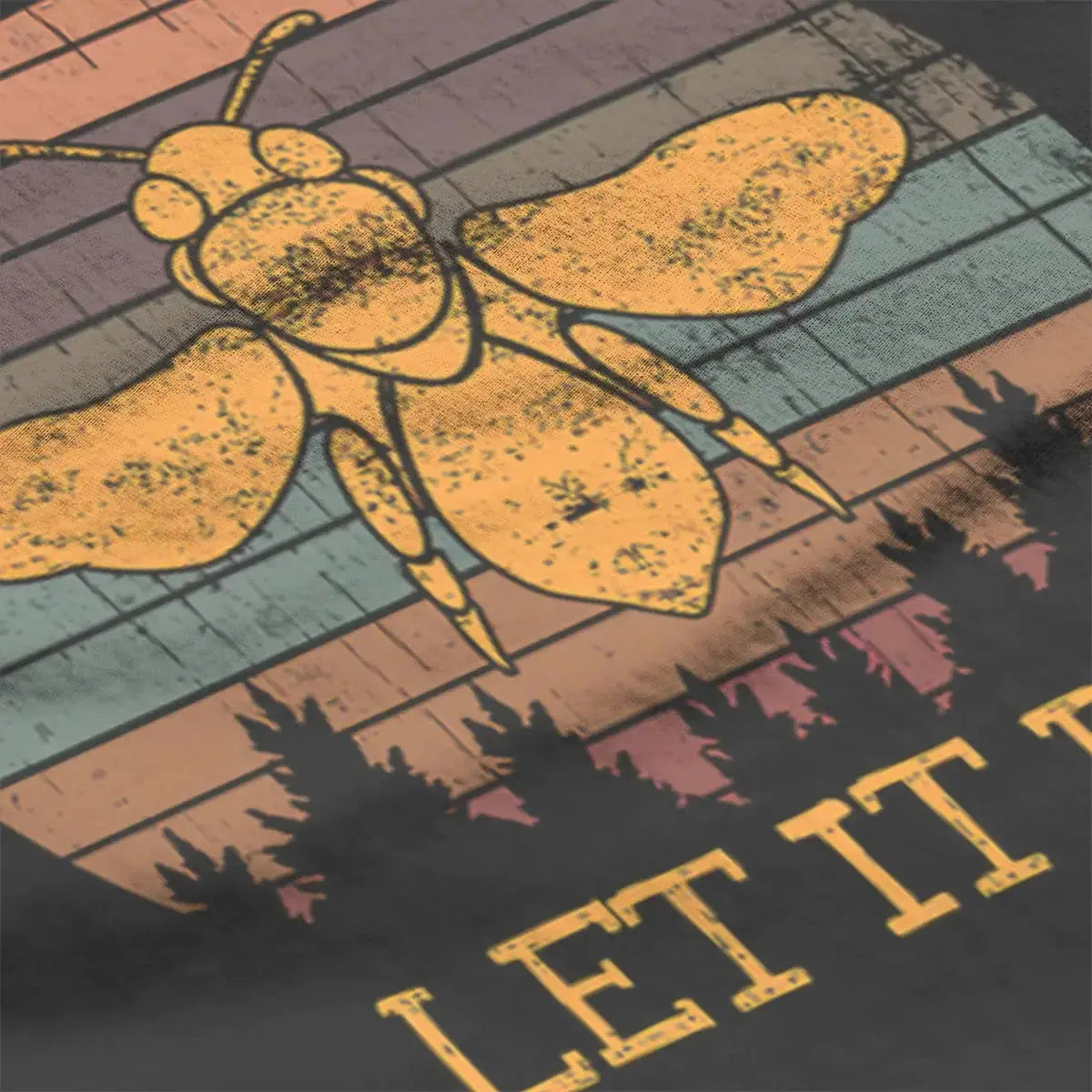 "Let It Bee" Print Men's T-Shirt GLR SHOPPING