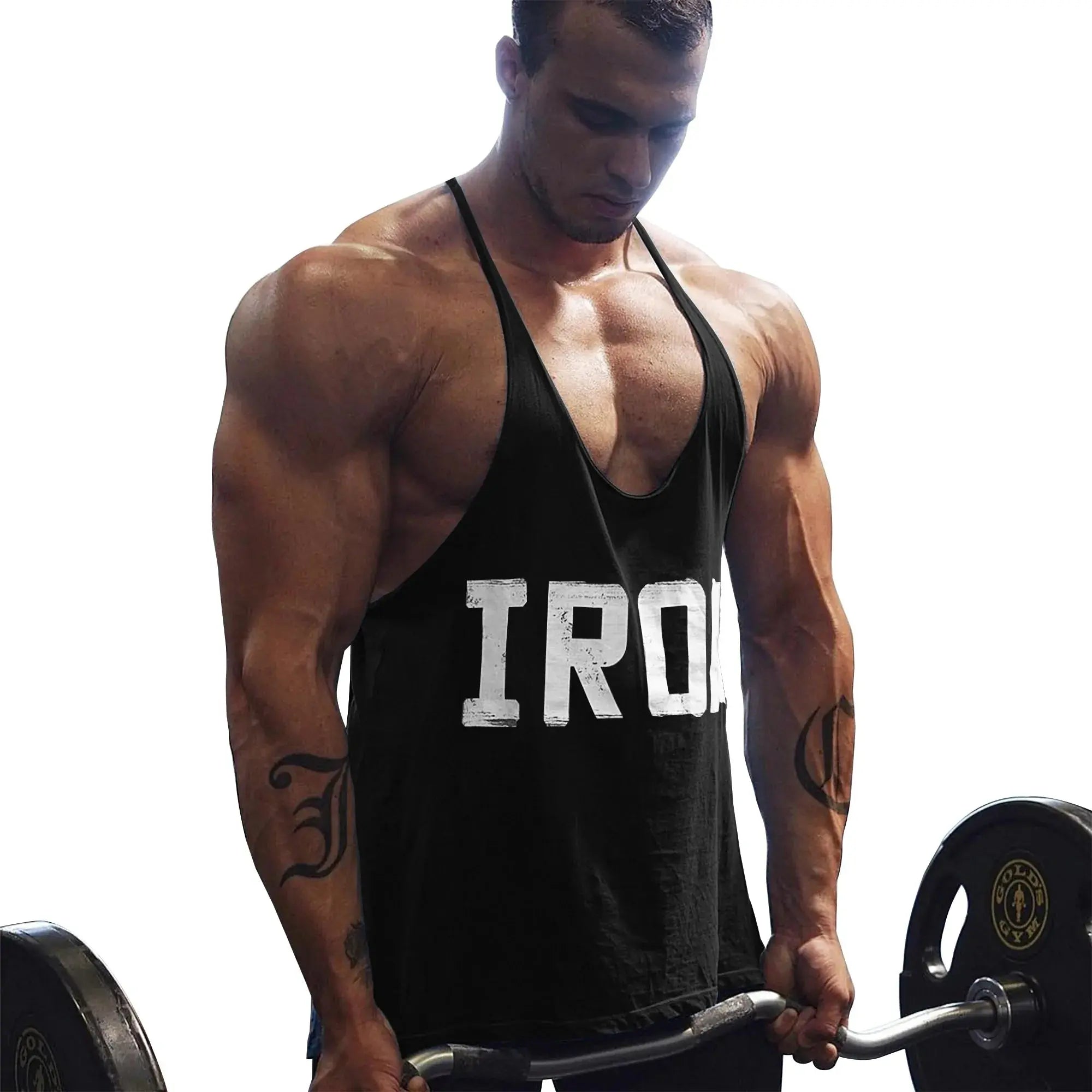 Men's Athletic Printed Gym Workout Bodybuilding Tank Tops GLR SHOPPING