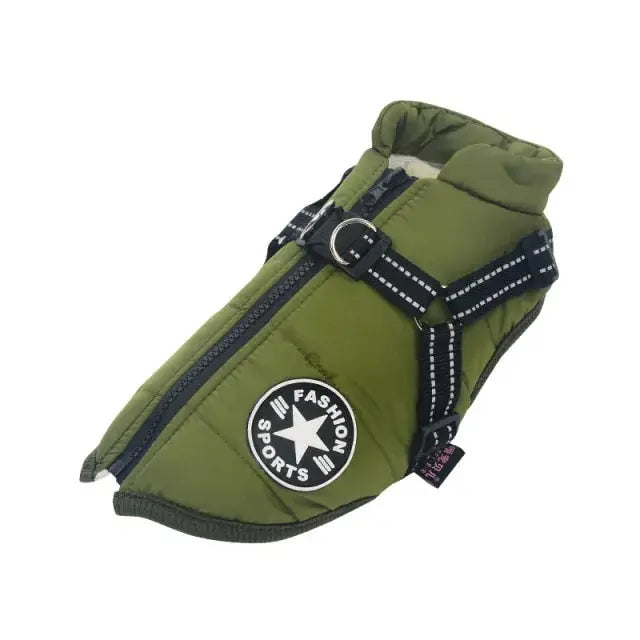 Pet Dog jacket With Harness GLR SHOPPING