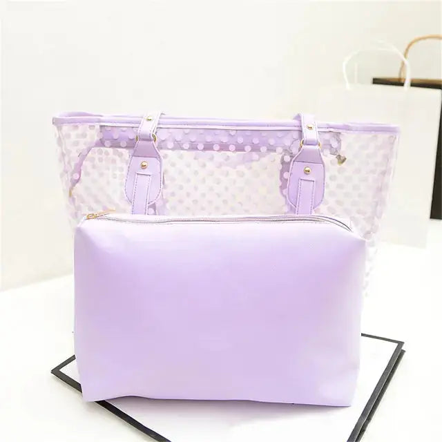 Candy Color Transparent Handbag - GLR SHOPPING