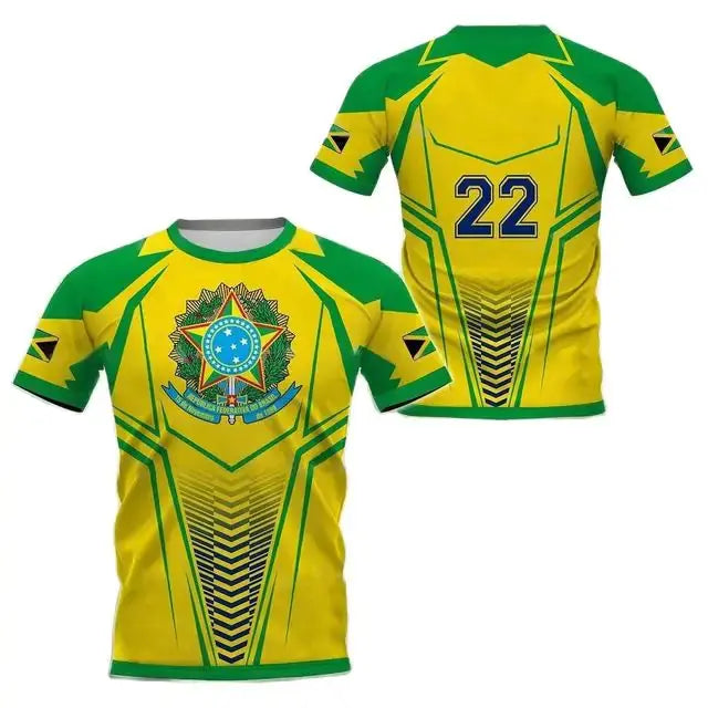 Camiseta Gola Redonda Masculina Brasil GLR SHOPPING