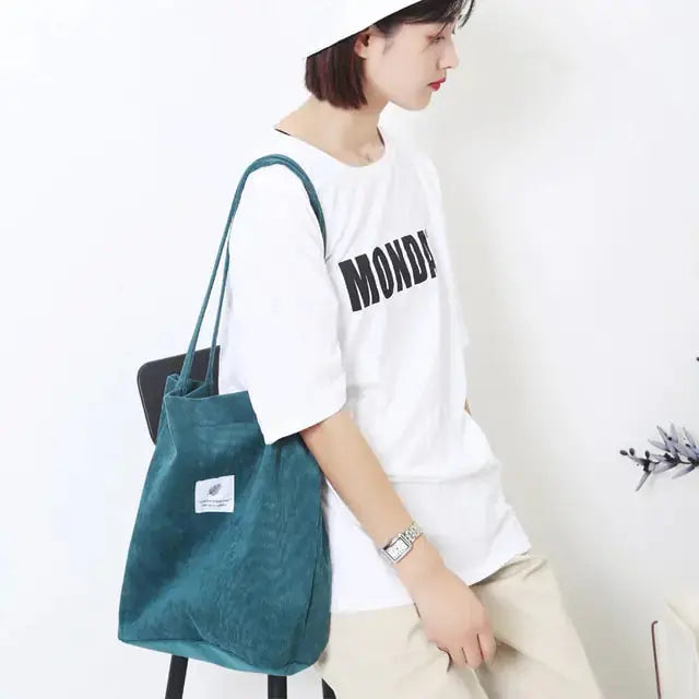Women Corduroy Canvas Shoulder Bags - GLR SHOPPING