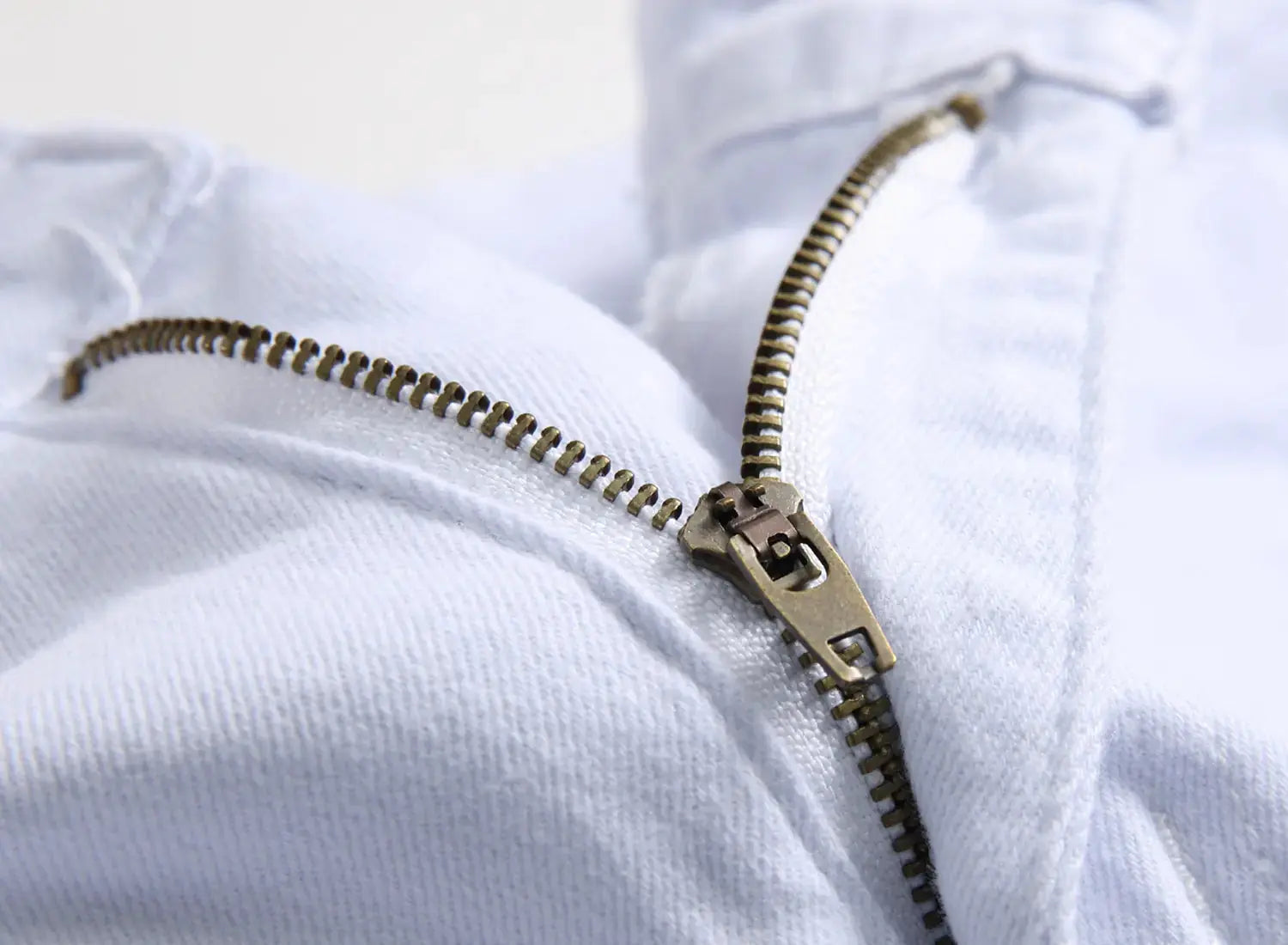 White Straight Jeans Ripped Distressed Jeans GLR SHOPPING