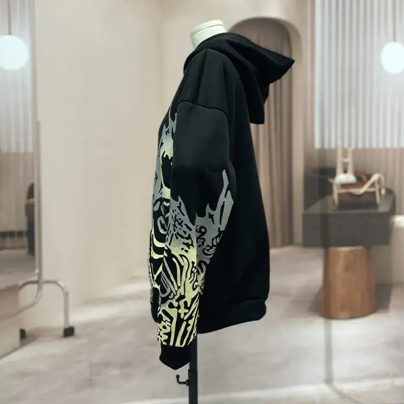 Streetwear Skull Print Hoodies GLR SHOPPING