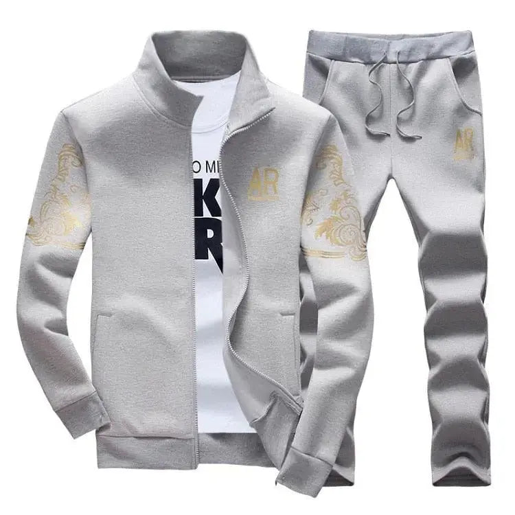 Men's Zipper Sweat Suit Set GLR SHOPPING