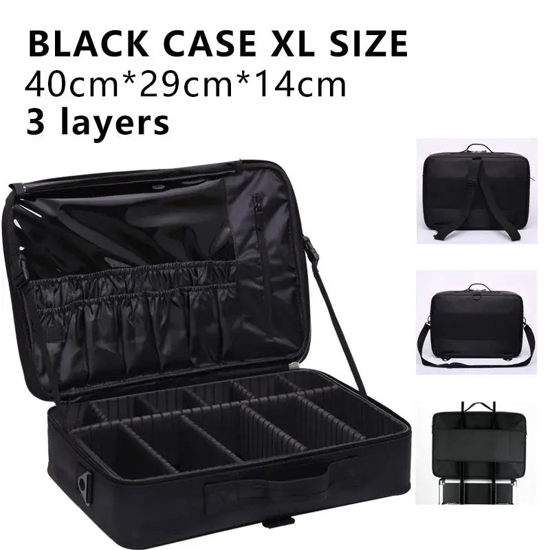 2019 Professional Toiletry Bag Cosmetic Bag Organizer Women Travel Make Up Cases Big Capacity Cosmetics Suitcases For Makeup X32 GLR SHOPPING
