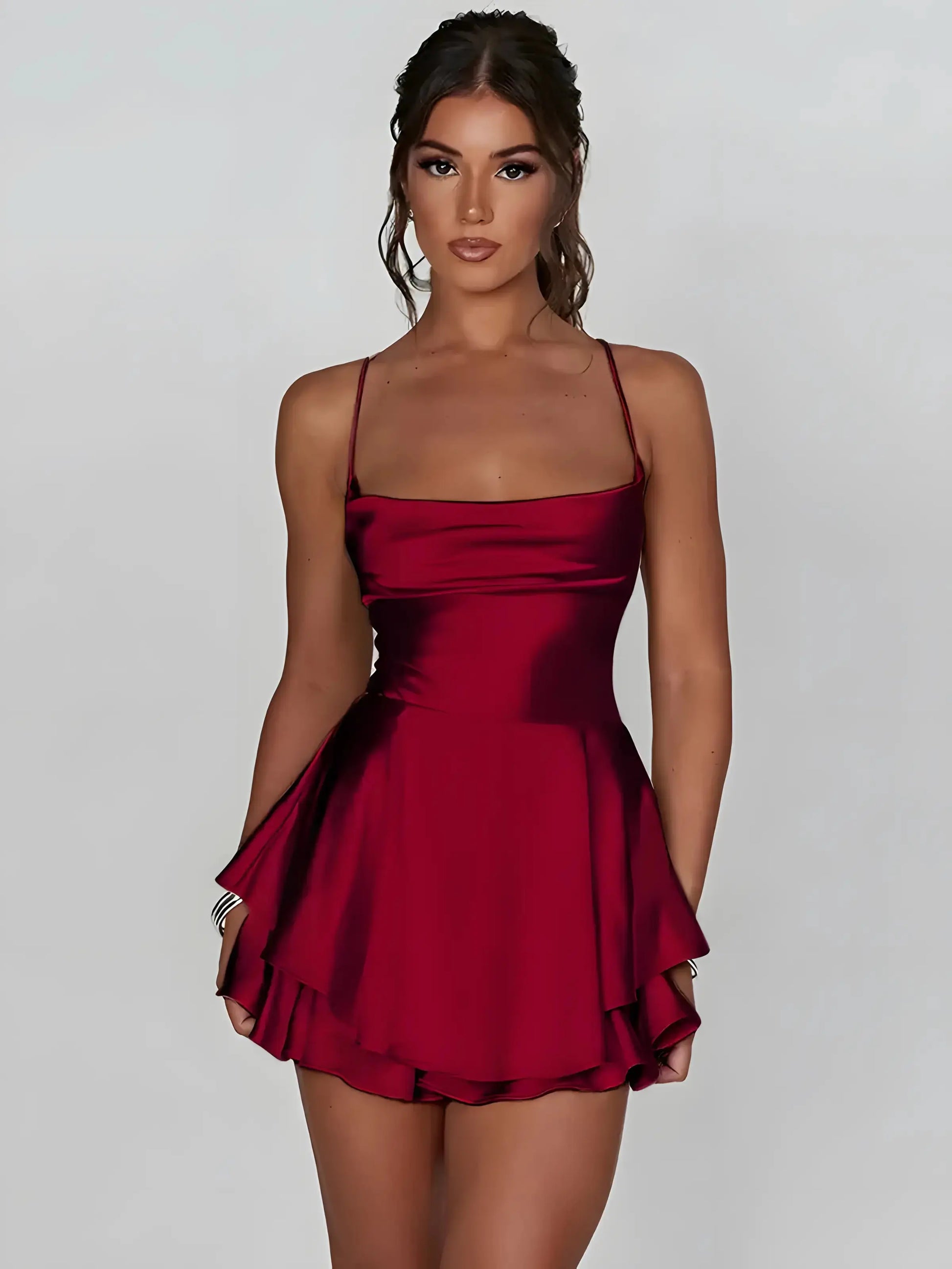 Mini Satin Cami Dress GLR SHOPPING
