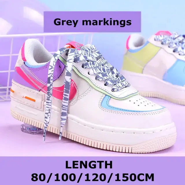 Rainbow Gradient Flat Shoelaces Pair GLR SHOPPING