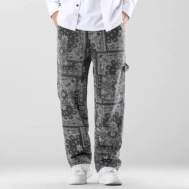 Printed Men's Loose Pants GLR SHOPPING