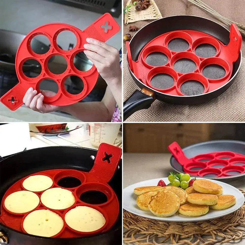 Pancake Maker With 7 Cavity Round GLR SHOPPING