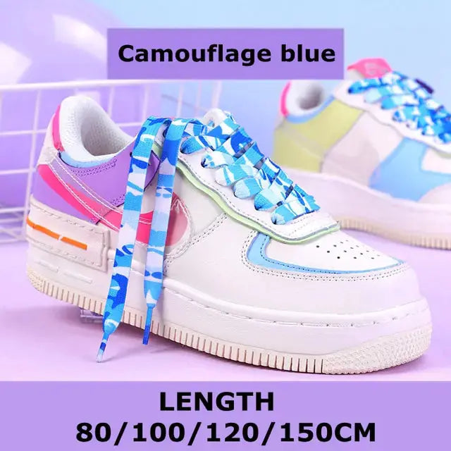 Rainbow Gradient Flat Shoelaces Pair GLR SHOPPING