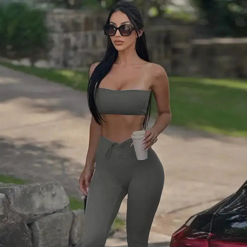 SlimFit Tube Top Suit GLR SHOPPING