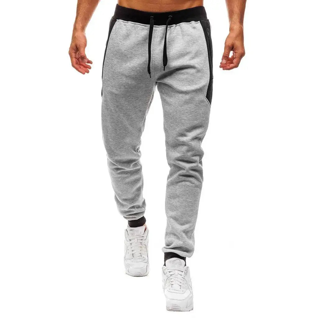 Men's Casual Twill Cotton Trousers: Gray, Long Ankle, Super Elastic GLR SHOPPING