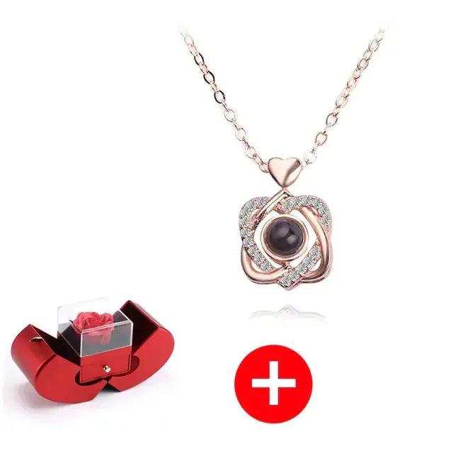 Eternal Flower Apple Jewelry Box GLR SHOPPING