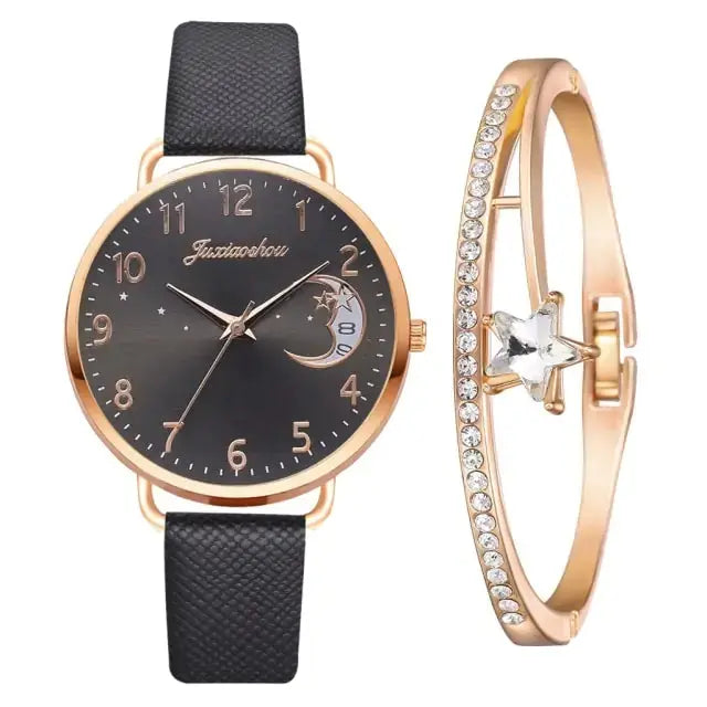 Moon Numbers Bracelet Watches Set GLR SHOPPING