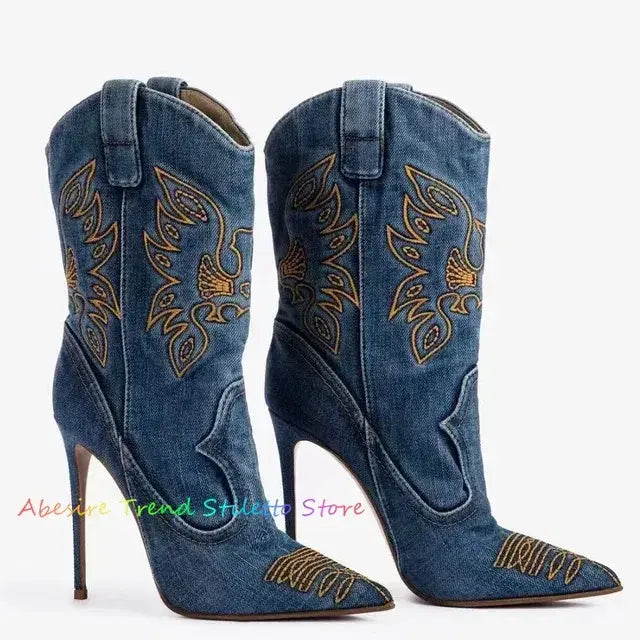 Winter Elegant Pointed Toe High Heels GLR SHOPPING