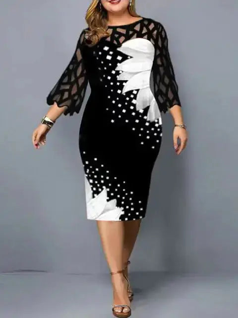 Elegant Plus Size Dress GLR SHOPPING
