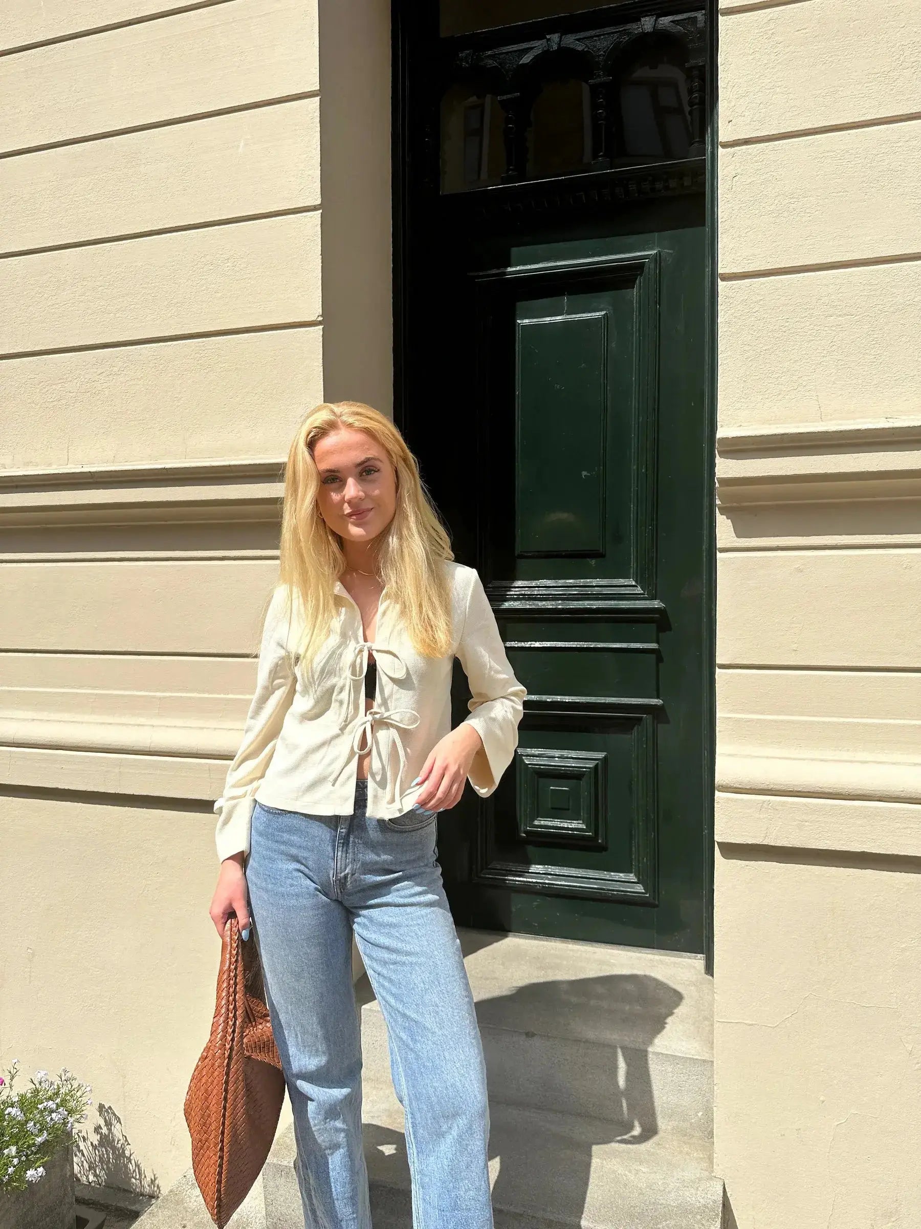 Tossy Lace-Up Hollow Out Cardigan for Women GLR SHOPPING