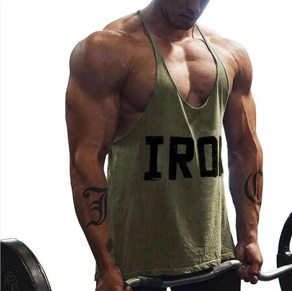 Men's Athletic Printed Gym Workout Bodybuilding Tank Tops GLR SHOPPING