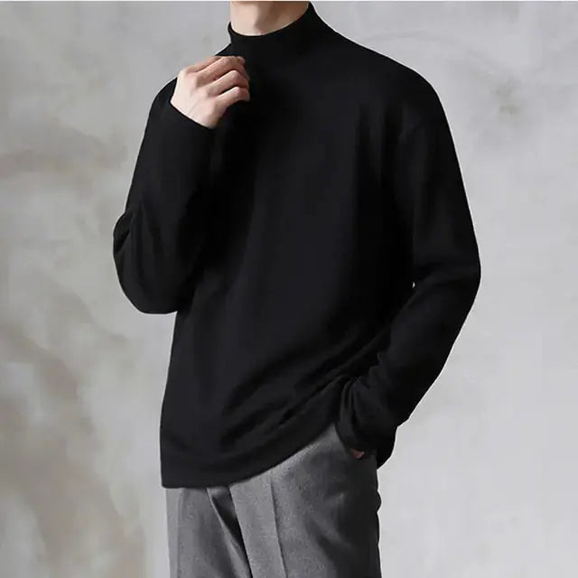 Casual Velvet Turtleneck Men Loose Sweater GLR SHOPPING