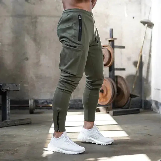 Sports Pants Multi-pocket Zipper Men GLR SHOPPING