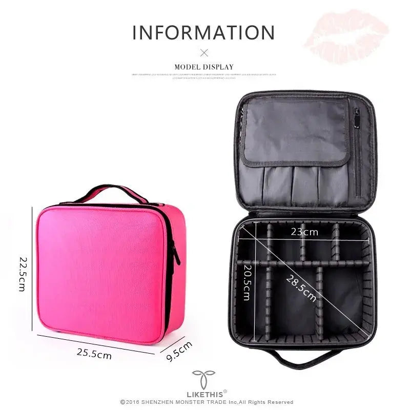2019 Professional Toiletry Bag Cosmetic Bag Organizer Women Travel Make Up Cases Big Capacity Cosmetics Suitcases For Makeup X32 GLR SHOPPING