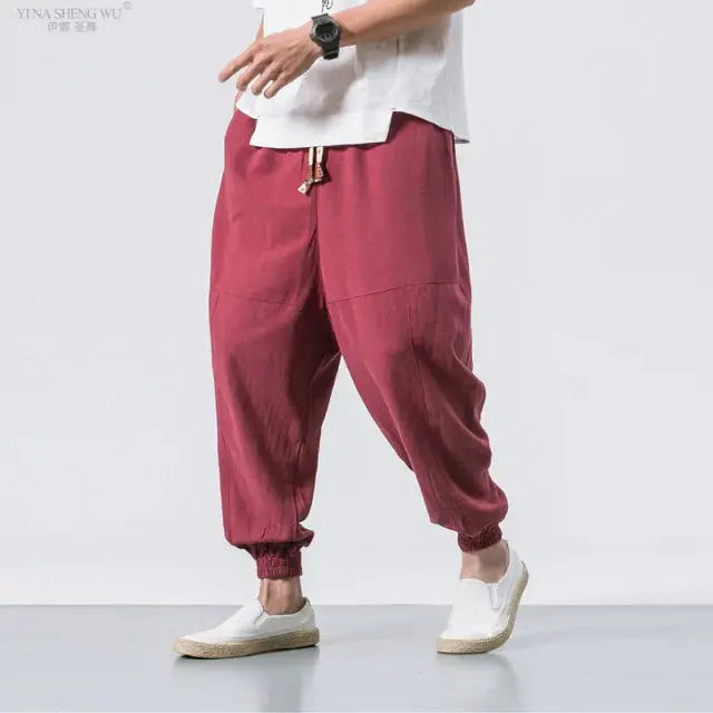 Men Kimono Haori Trousers GLR SHOPPING