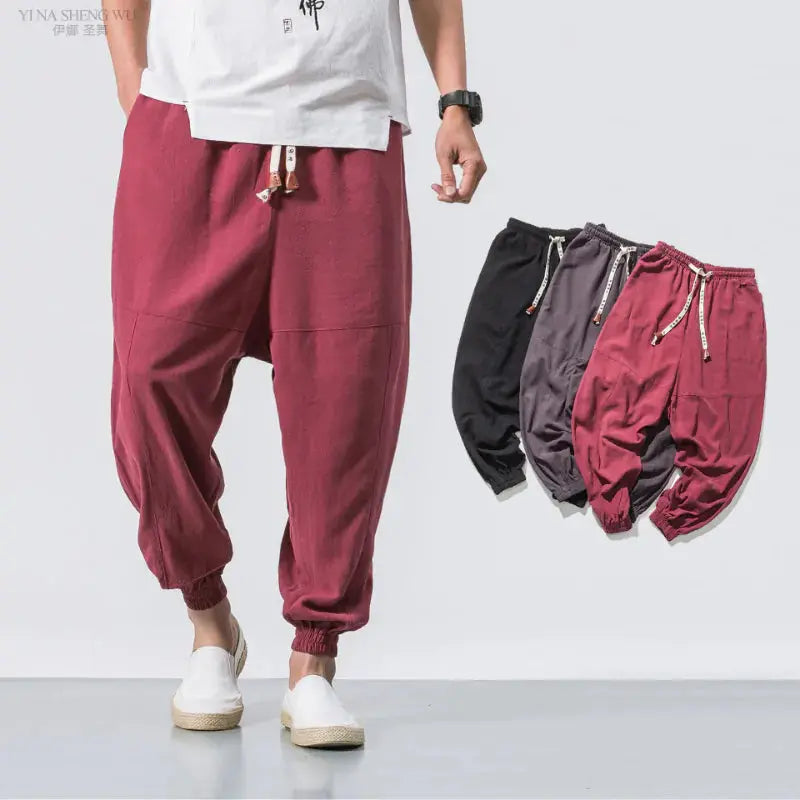 Men Kimono Haori Trousers GLR SHOPPING