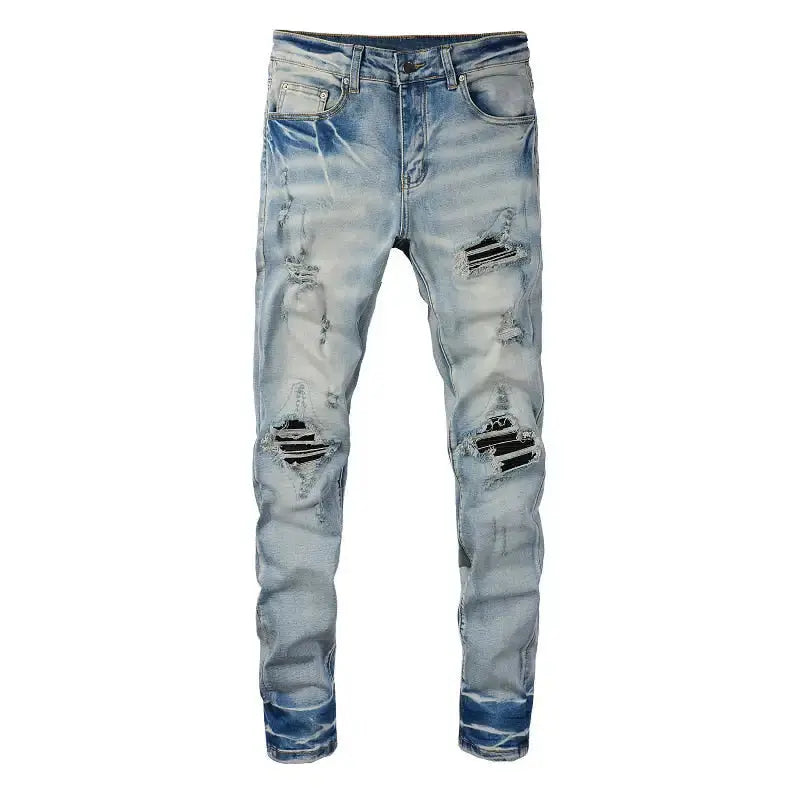 Ripped Patch Jeans GLR SHOPPING